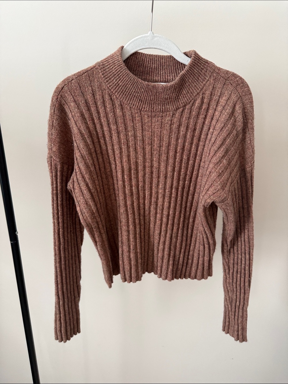 Madewell Ribbed Mock Neck Sweater